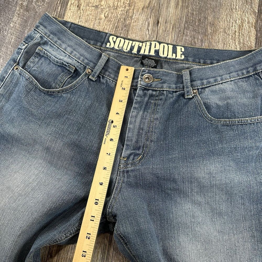 Southpole Original Collection Straight Leg Jeans Mens Size 38x32 Medium Denim - Picture 13 of 15